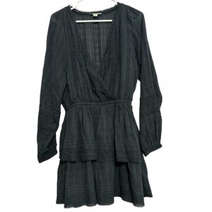 American Eagle Tiered Embroidered Lace Midi Dress Women’s Size Medium